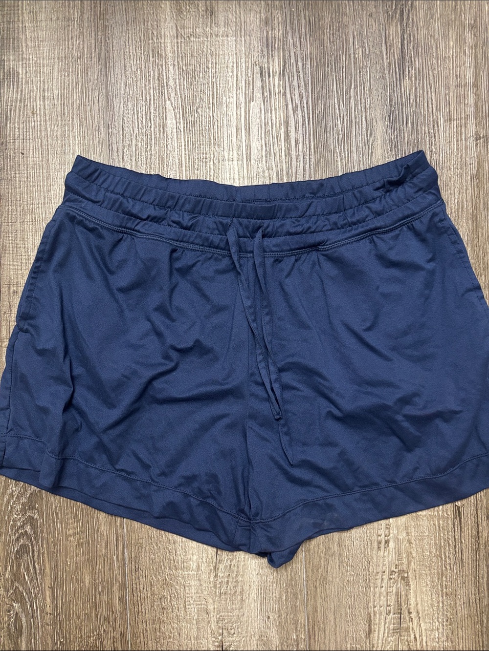 Women's Navy Athletic Drawstring Shorts